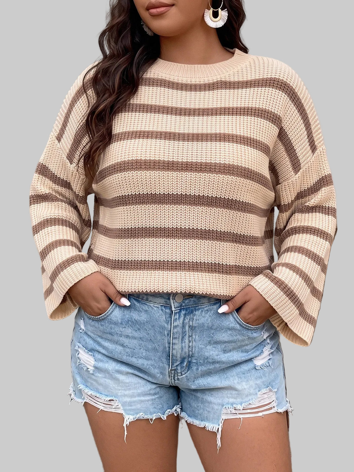 Fearless Weekend Stripe Knit Sweater