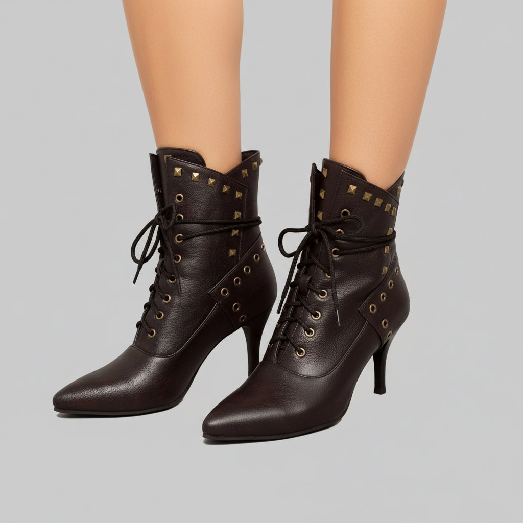 Fearless Rebel Luxe Studded Booties