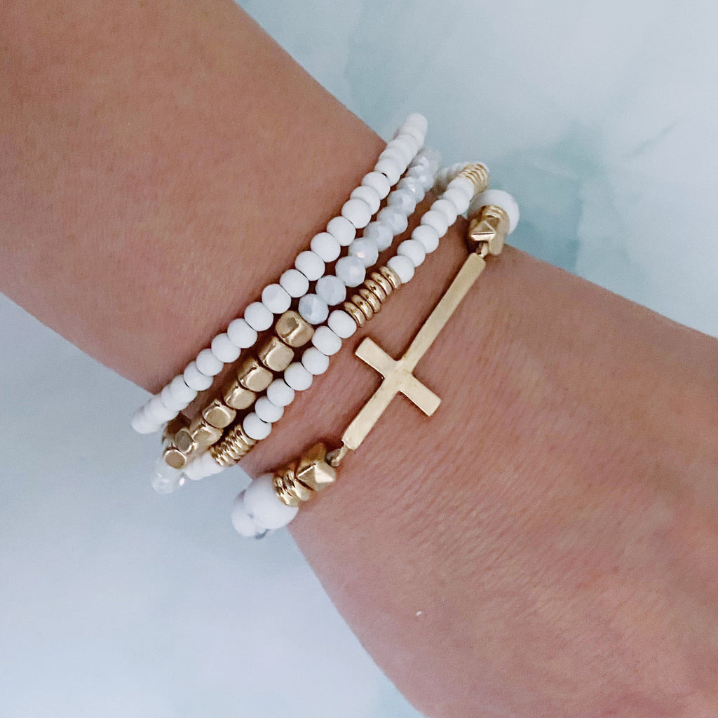Harmony Stone Stack Bracelet Set