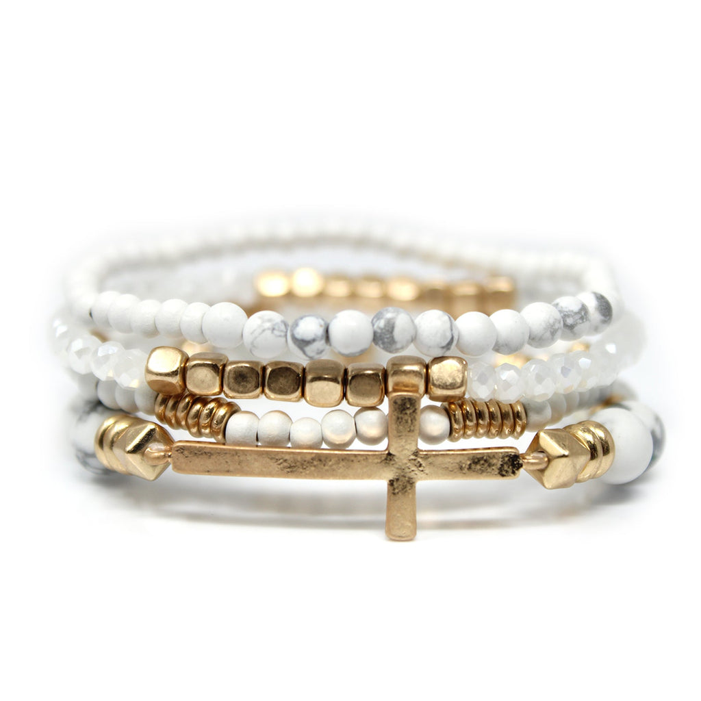 Harmony Stone Stack Bracelet Set