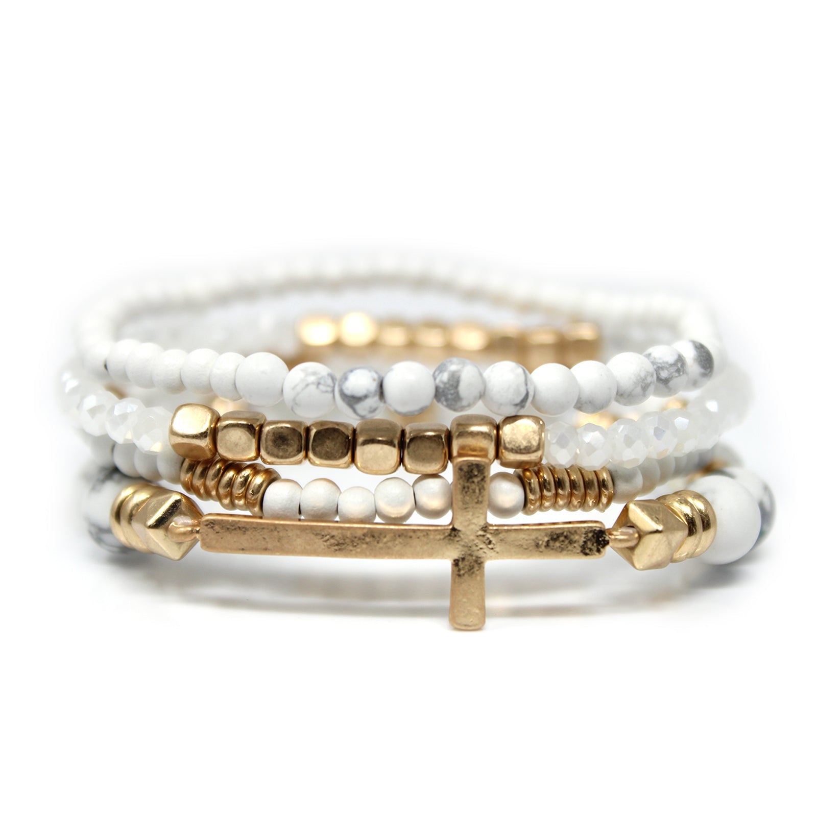 Harmony Stone Stack Bracelet Set