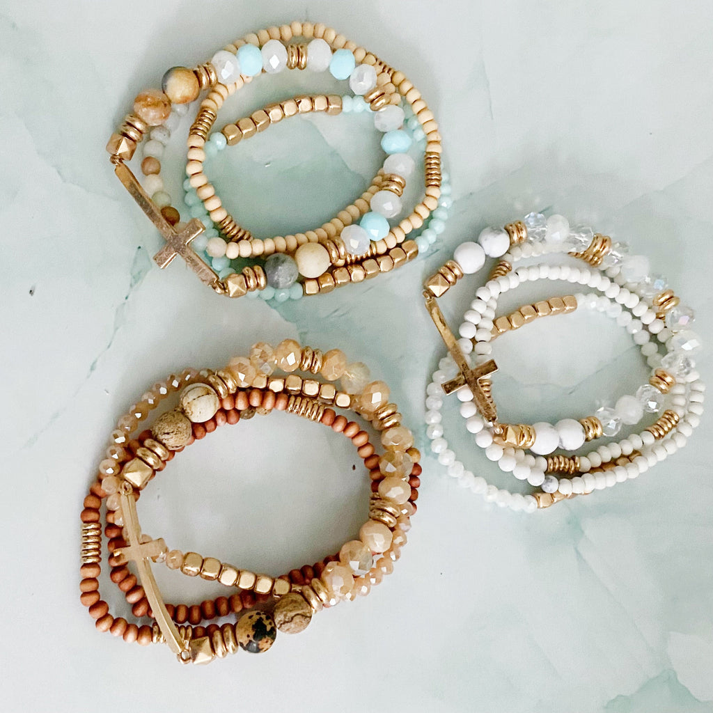 Harmony Stone Stack Bracelet Set