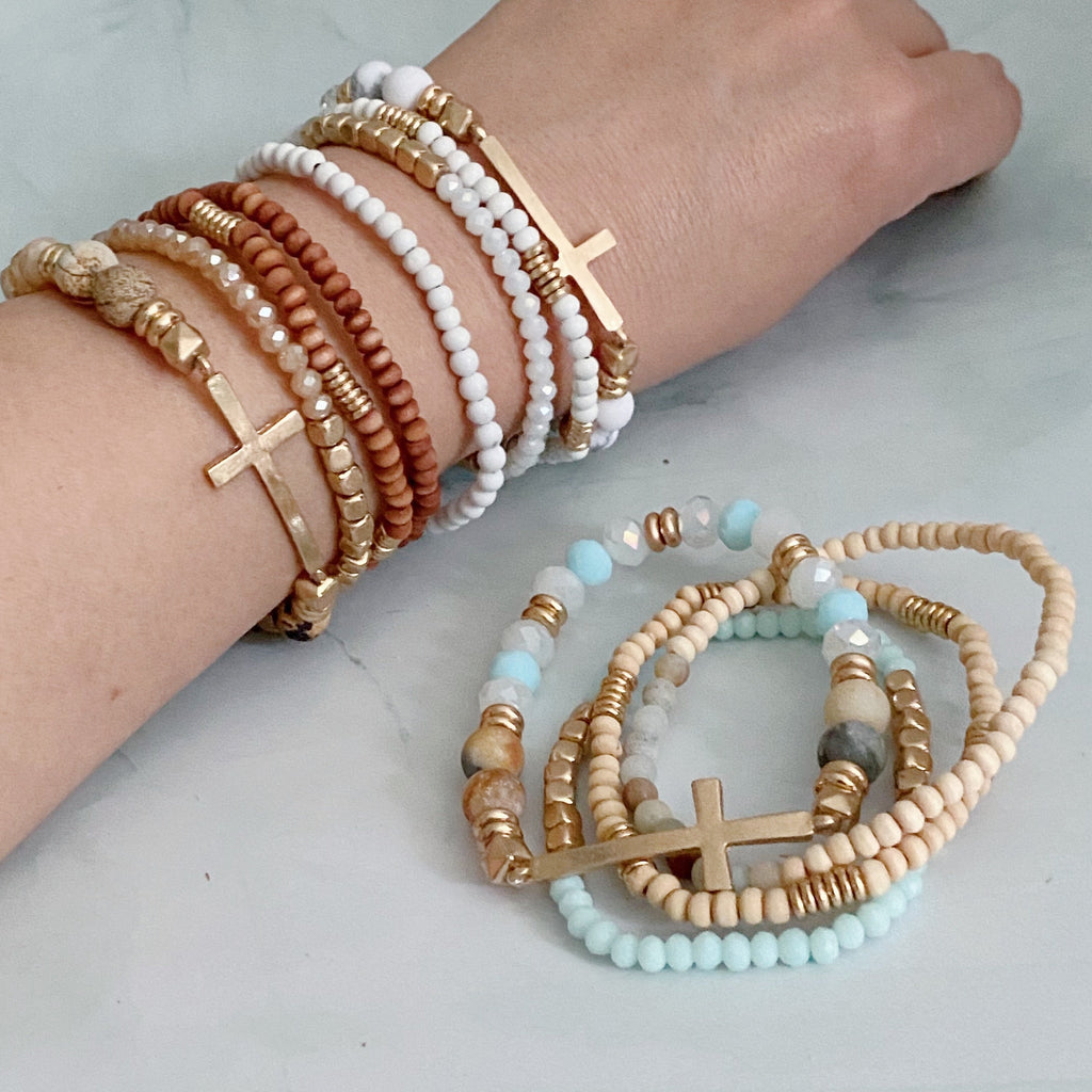 Harmony Stone Stack Bracelet Set