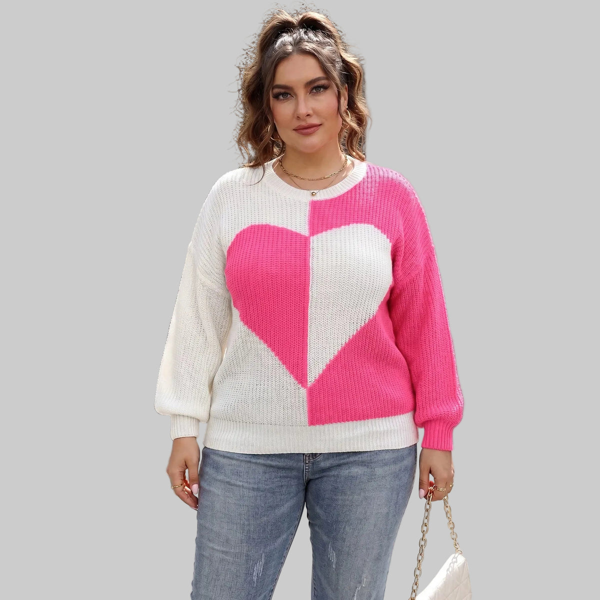 Fearless Wear Your Heart Colorblock Sweater