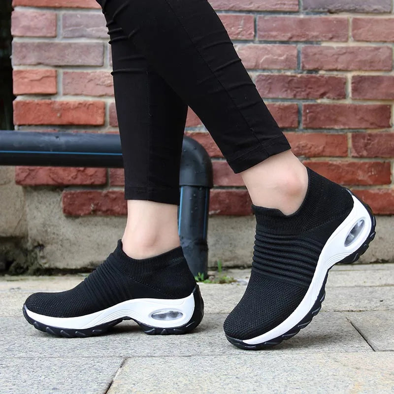 ShadowFlex Air‑Cushion Slip‑Ons