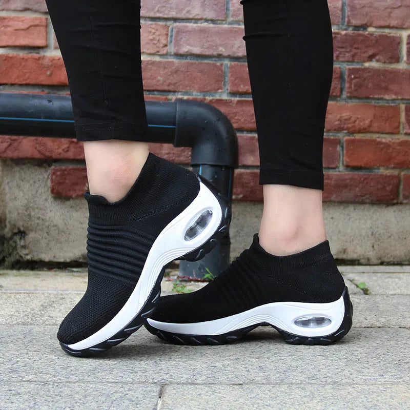 ShadowFlex Air‑Cushion Slip‑Ons
