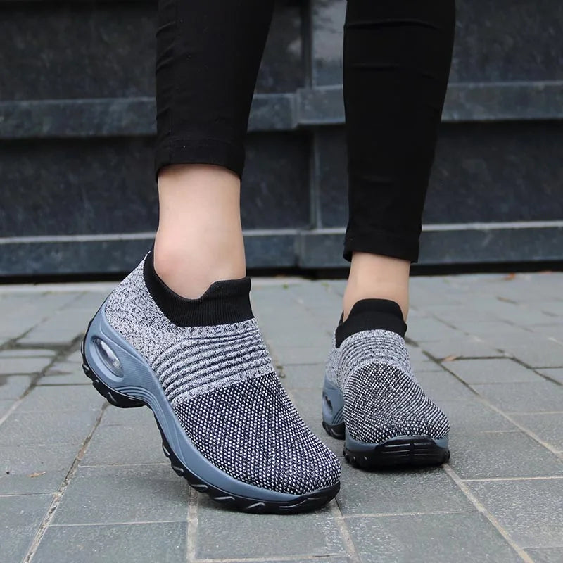 ShadowFlex Air‑Cushion Slip‑Ons