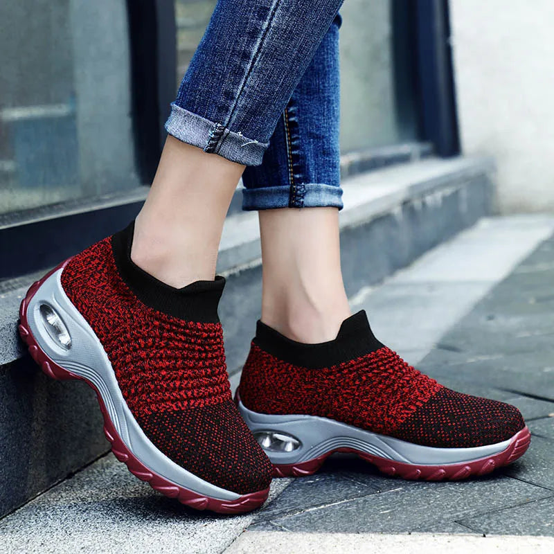 ShadowFlex Air‑Cushion Slip‑Ons