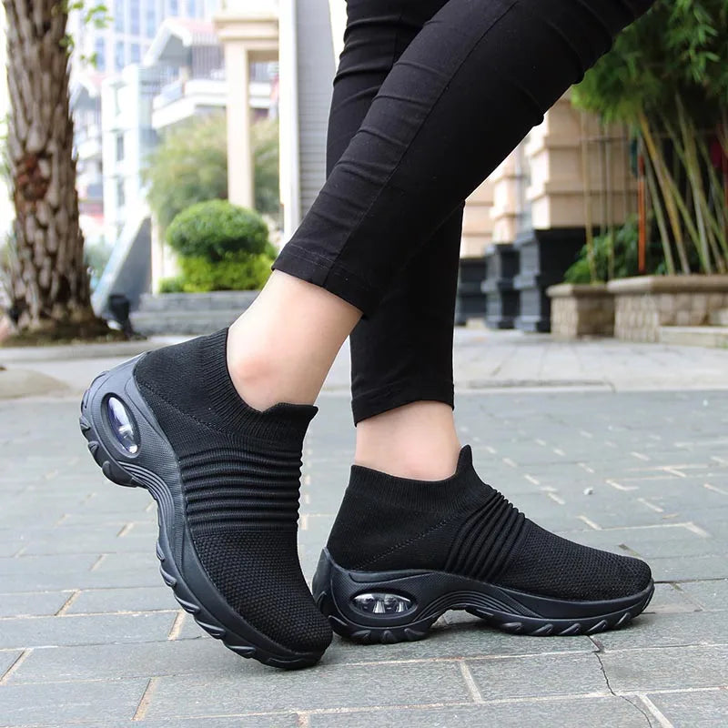 ShadowFlex Air‑Cushion Slip‑Ons