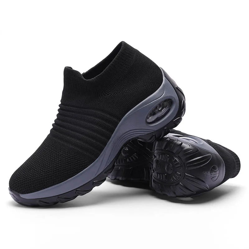 ShadowFlex Air‑Cushion Slip‑Ons