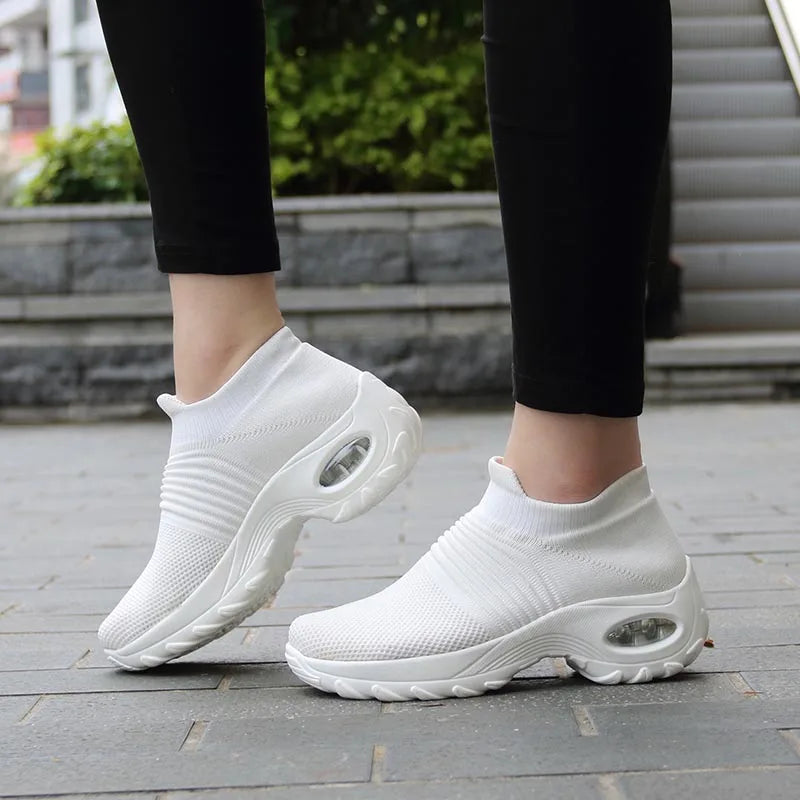ShadowFlex Air‑Cushion Slip‑Ons