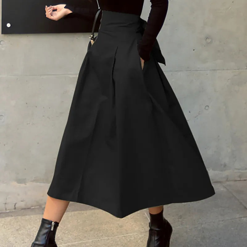 Olive Street Pleated Midi