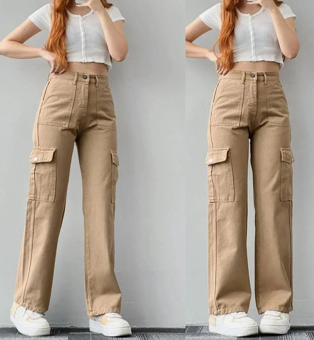 Fearless High‑Rise Utility Cargo Pants