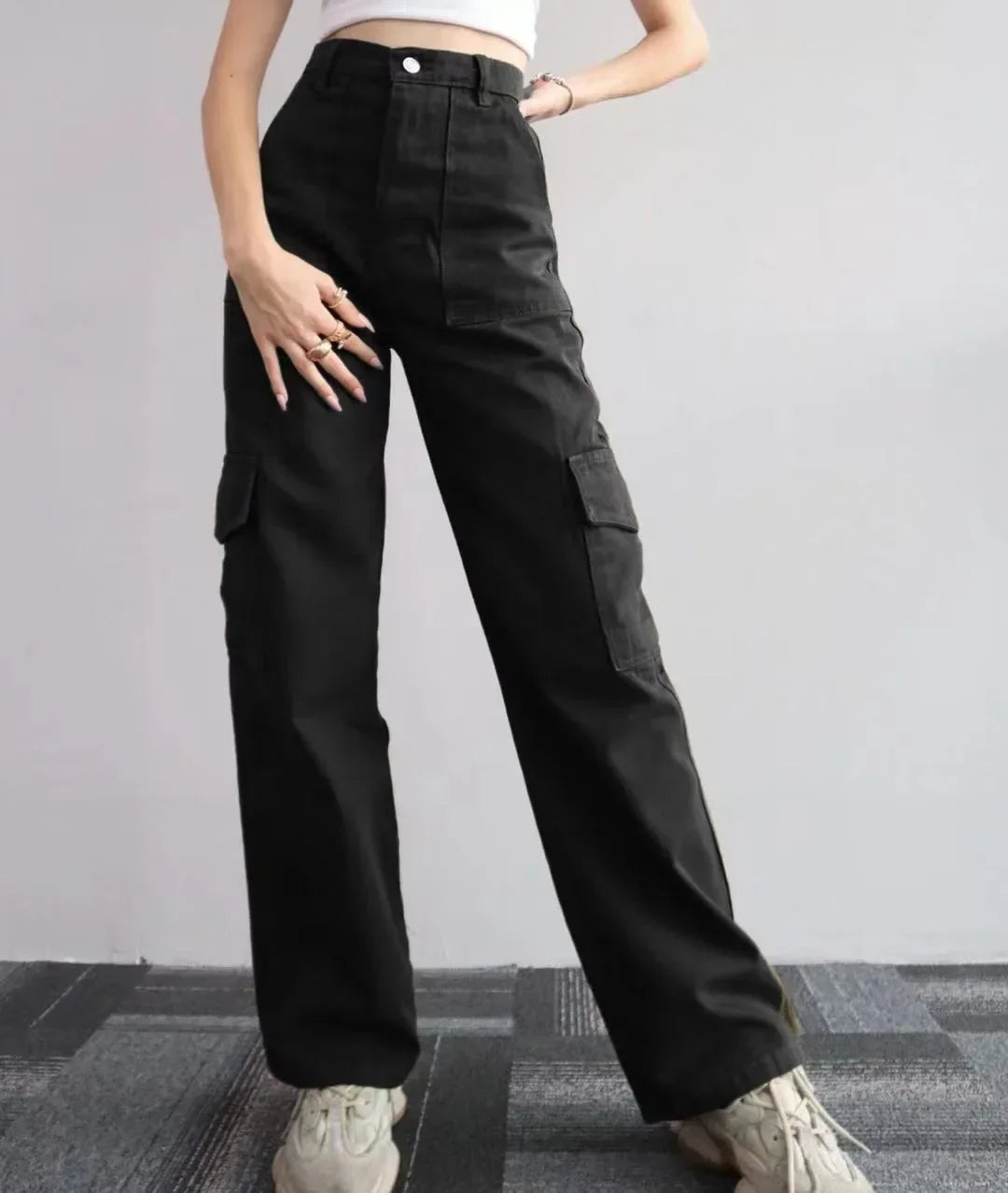 Fearless High‑Rise Utility Cargo Pants