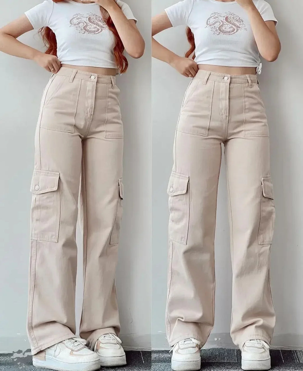 Fearless High‑Rise Utility Cargo Pants