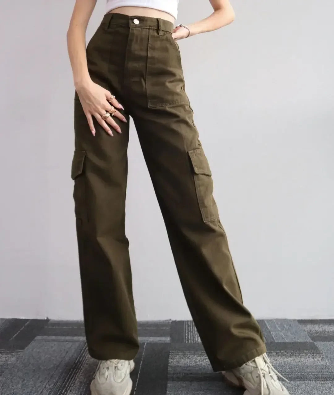 Fearless High‑Rise Utility Cargo Pants