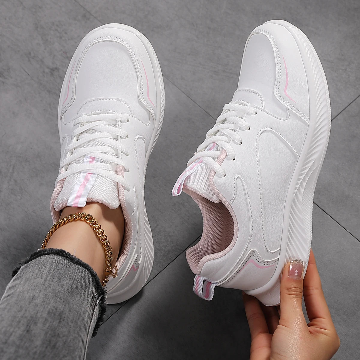 BlushStride Sculpt Sneaker