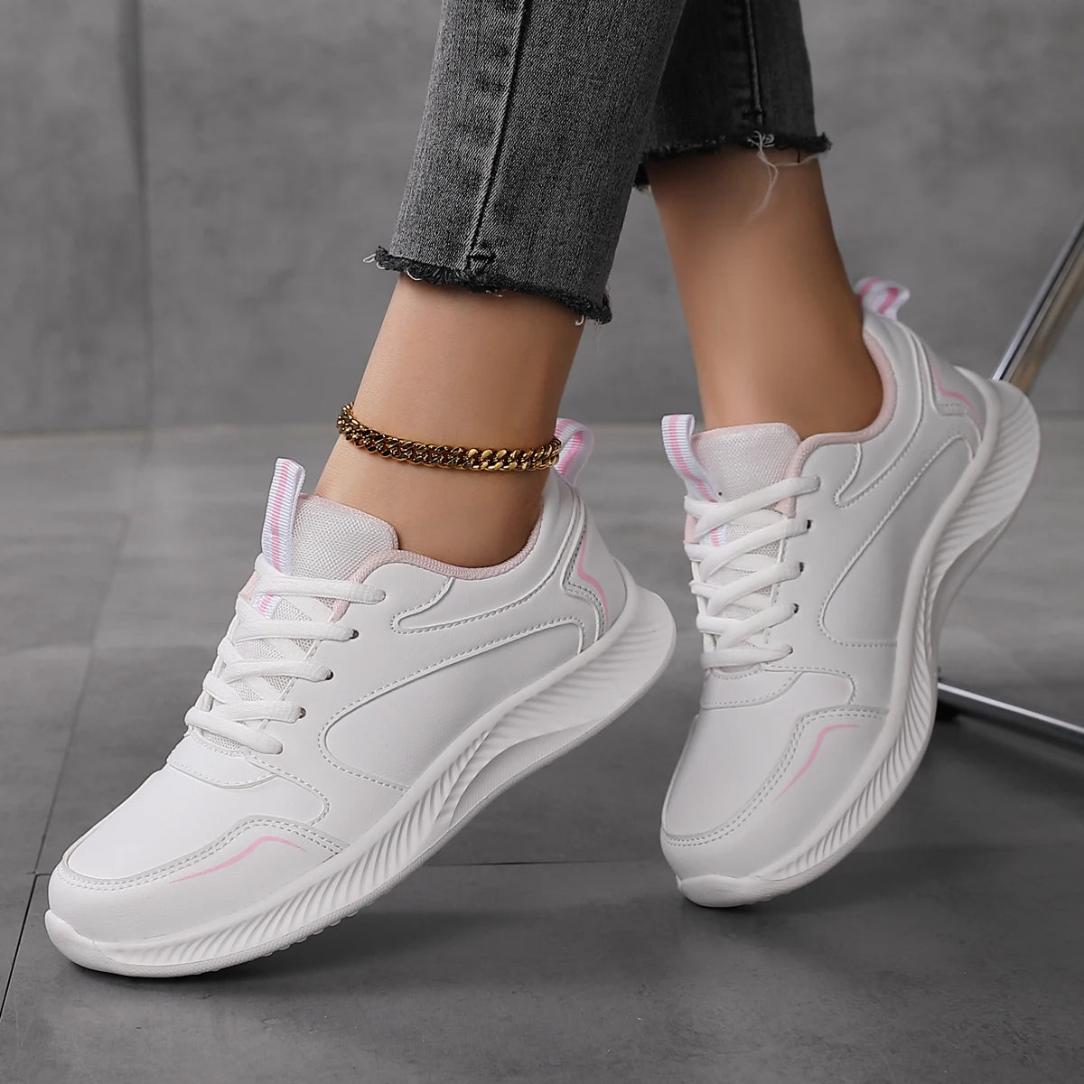 BlushStride Sculpt Sneaker