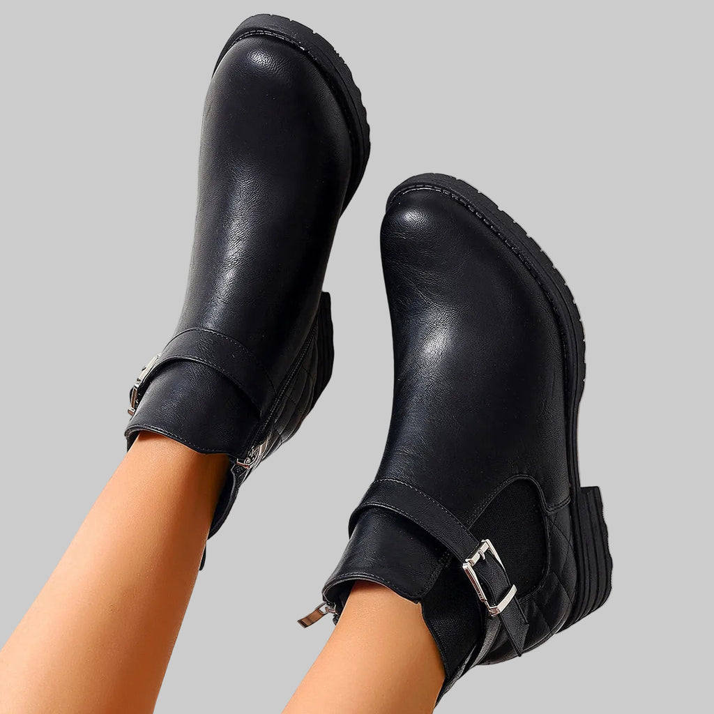 Fearless City Edge Buckle Booties