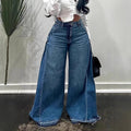 Fearless High-Rise Wide-Leg Jeans – Structured Denim, Bold Silhouette