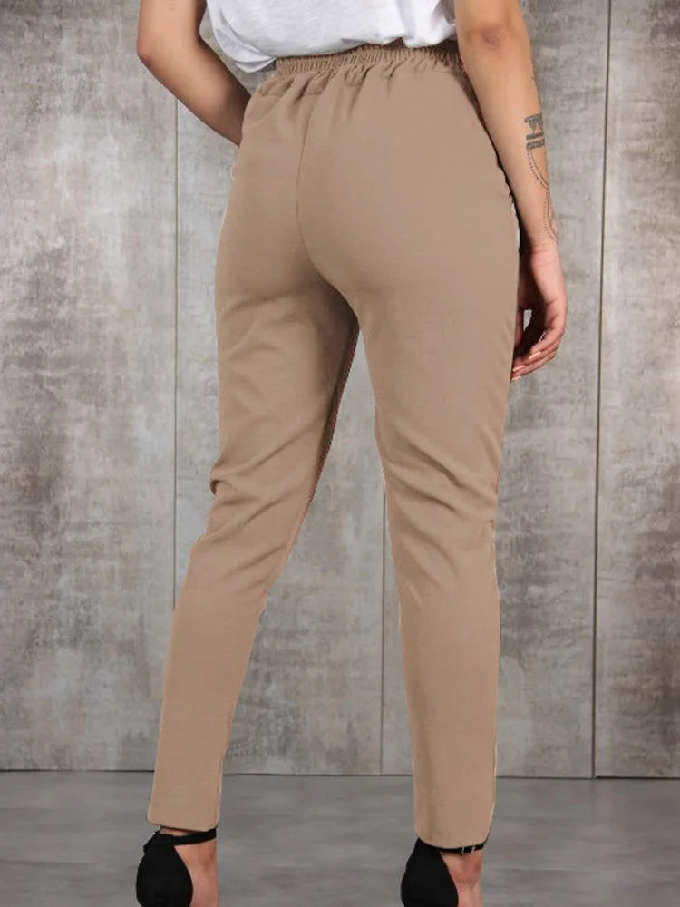 EmpowerFit High-Waist Belted Pants