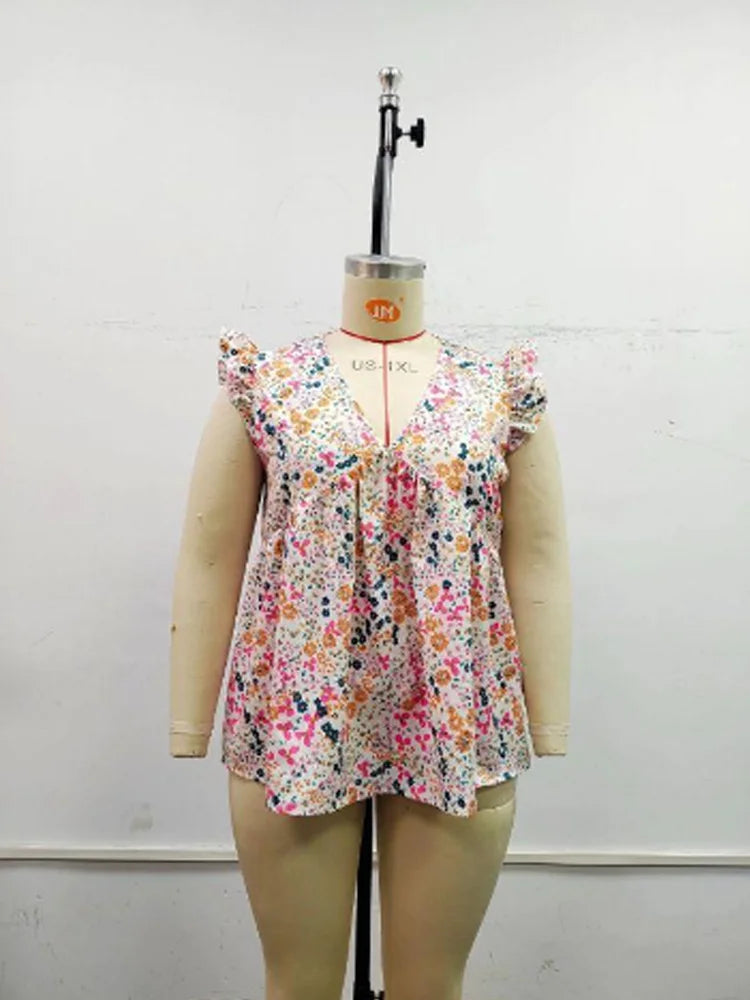 Fearless Bloom Ruffle Blouse
