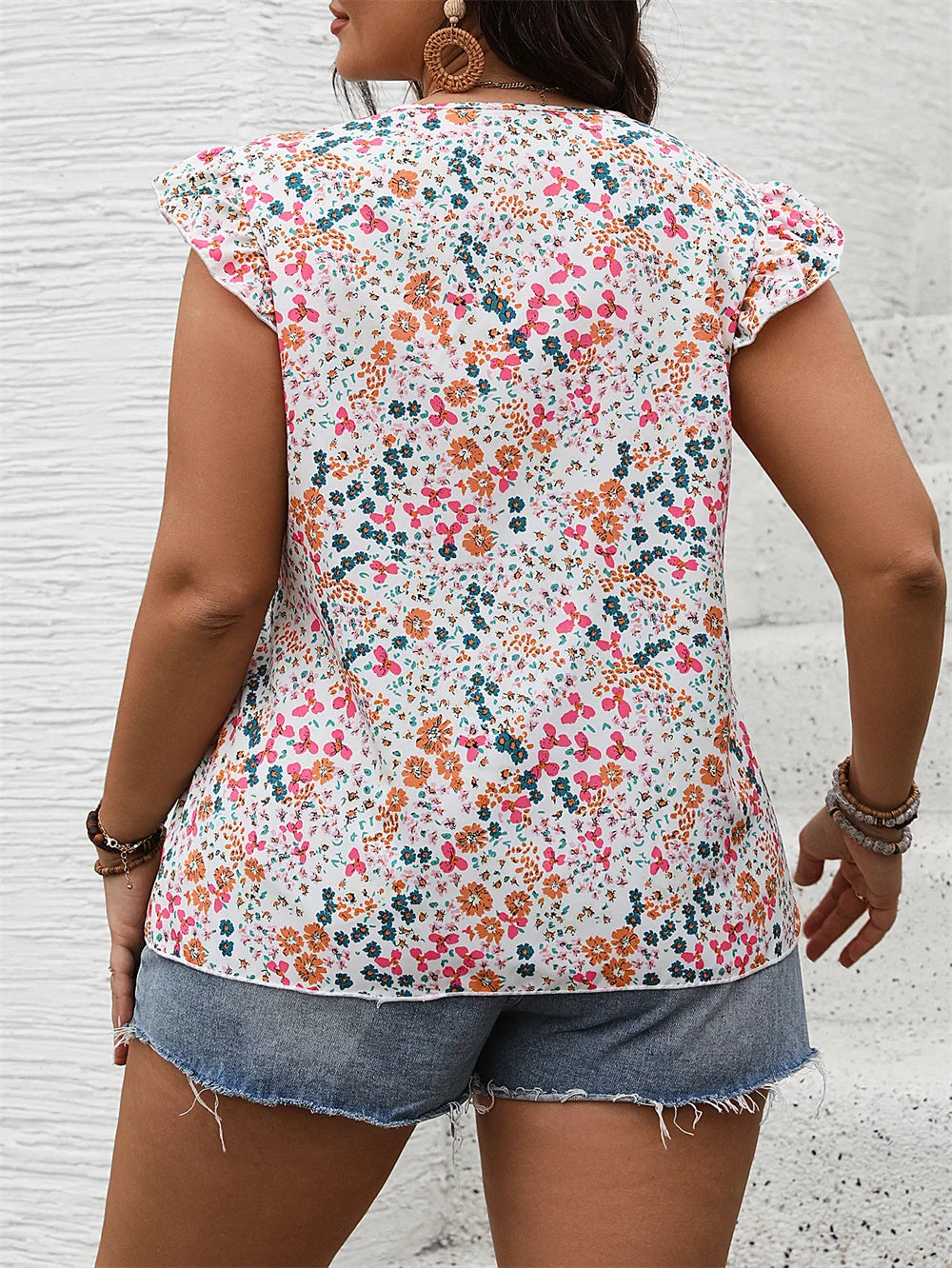 Fearless Bloom Ruffle Blouse