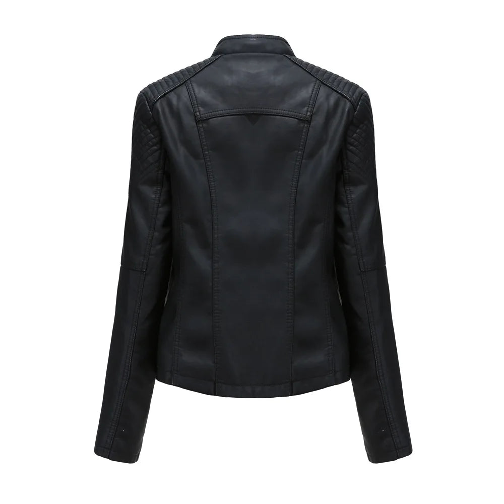 Fearless Rebel Lace‑Shoulder Moto Jacket