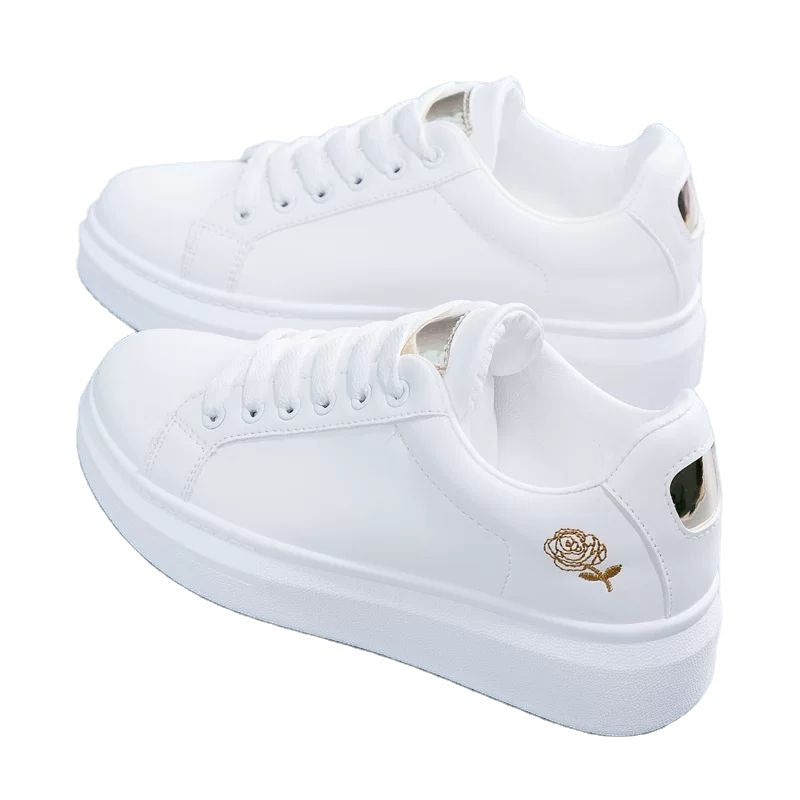 Golden Bloom Platform Sneaker