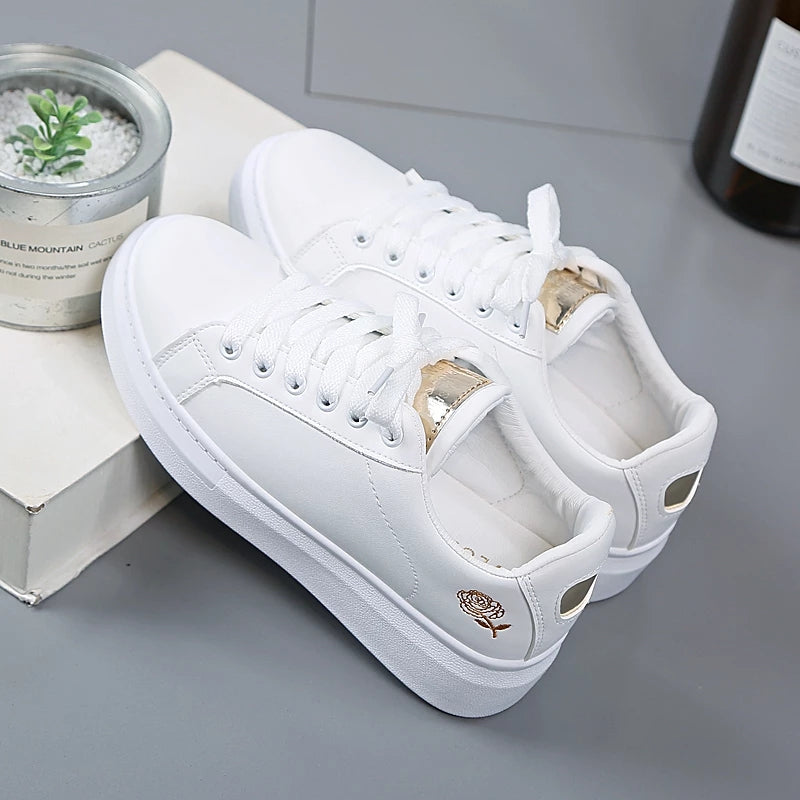 Golden Bloom Platform Sneaker
