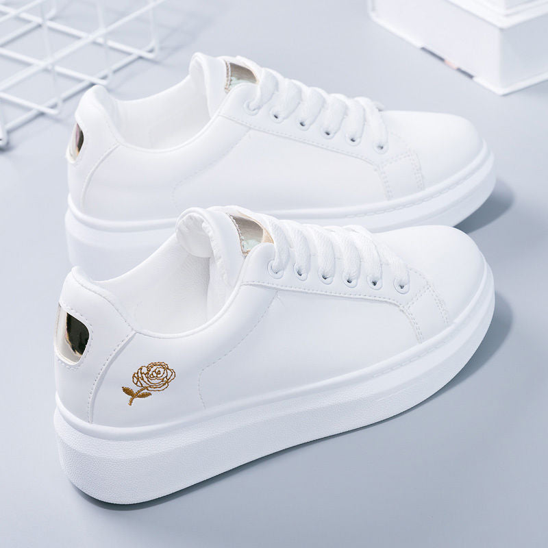 Golden Bloom Platform Sneaker