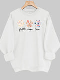 Fearless Faith Hope Love Paw Sweatshirt