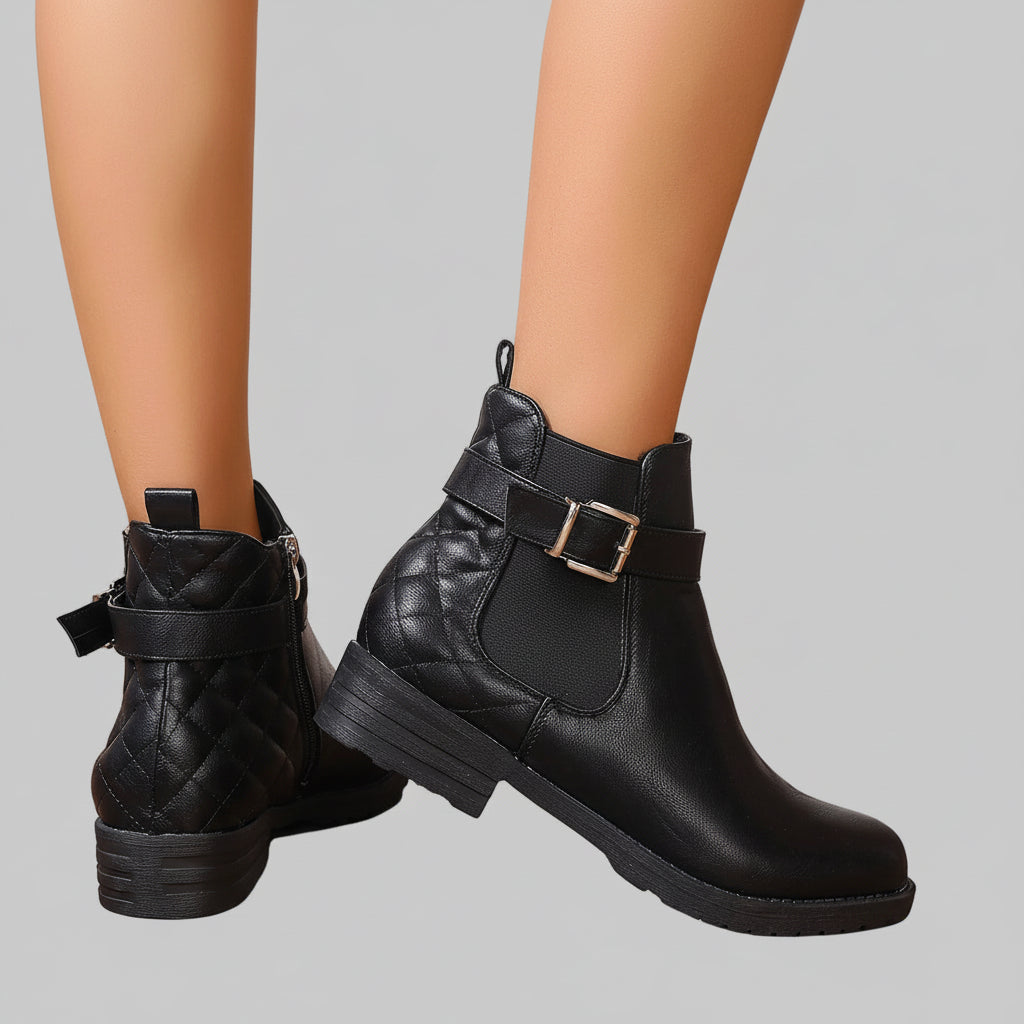 Fearless City Edge Buckle Booties