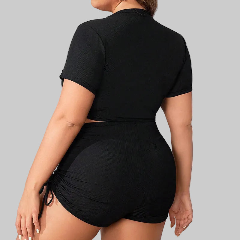 Fearless Tides Ruched Two-Piece Swimsuit