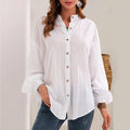 Pure Ease Textured Button‑Up