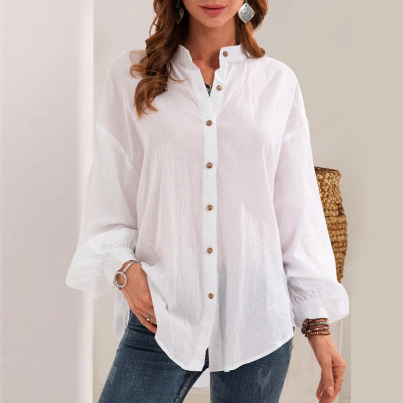 Pure Ease Textured Button‑Up