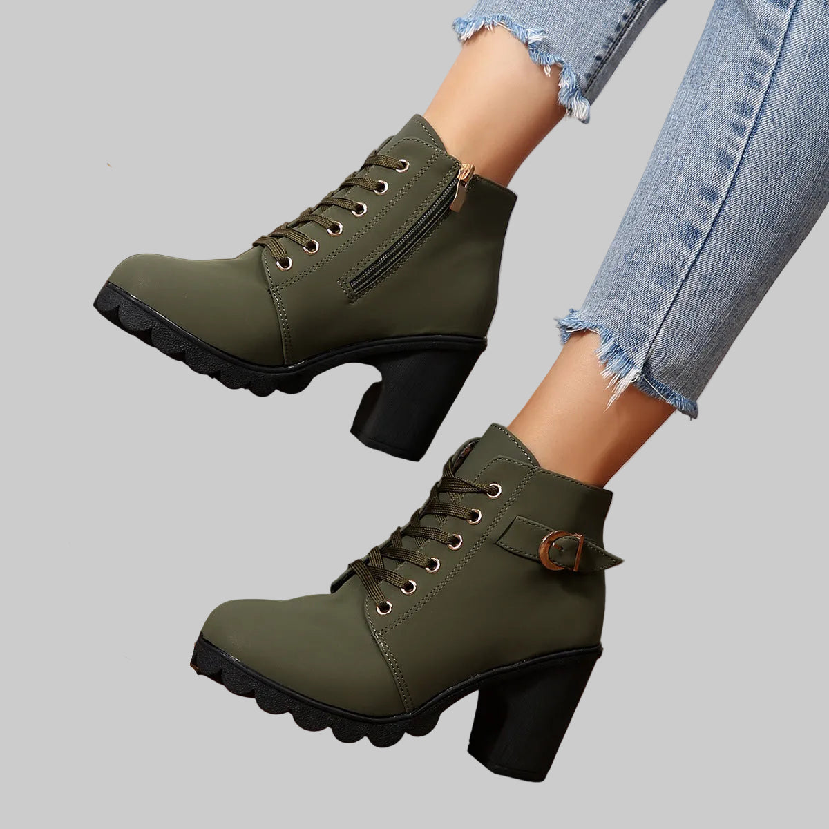 Fearless Power Step Lace-Up Booties