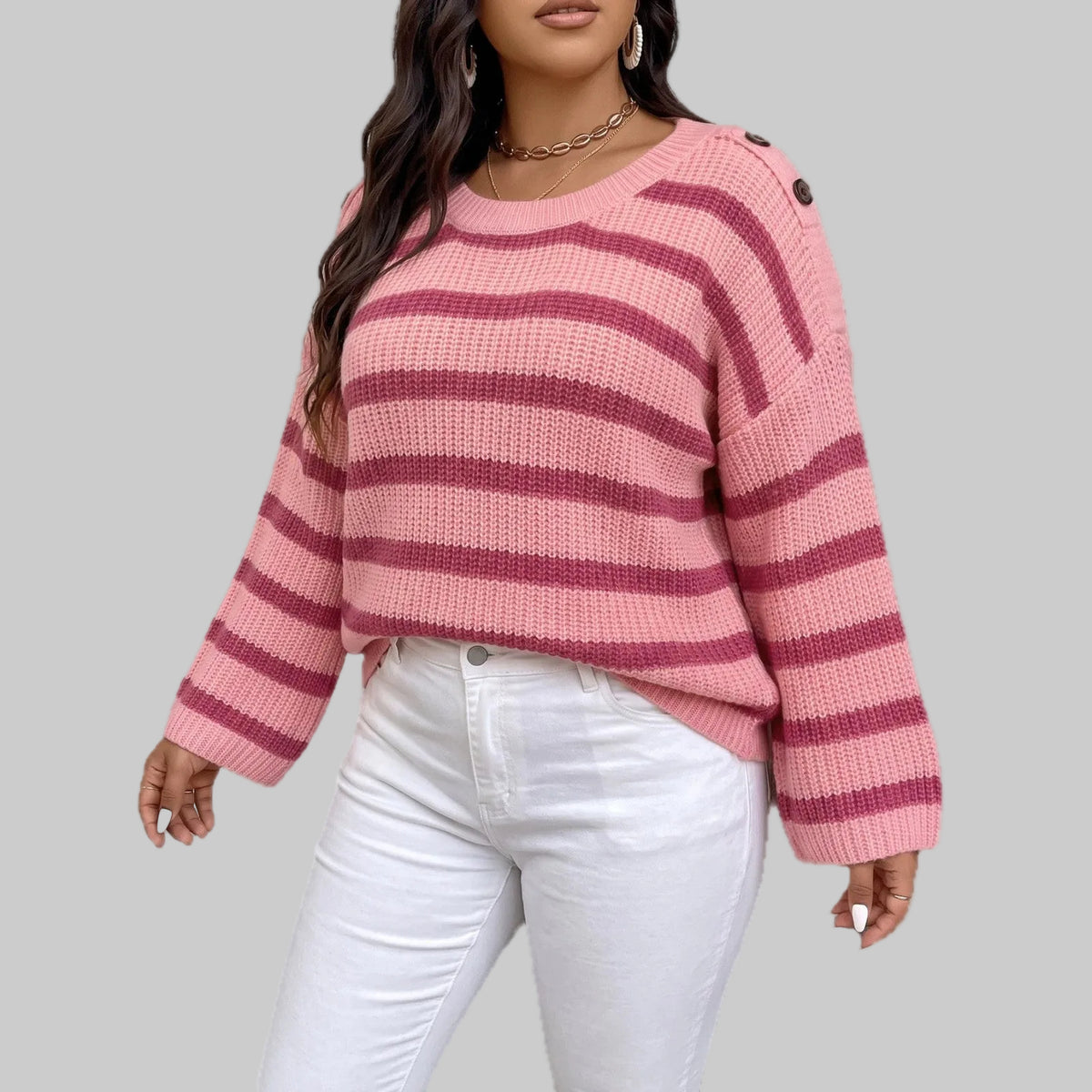 Fearless Weekend Stripe Knit Sweater