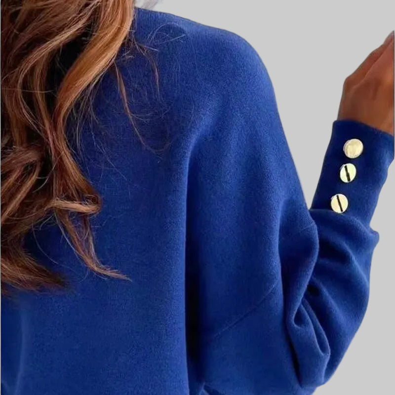 Fearless Boardroom Blue V-Neck Sweater