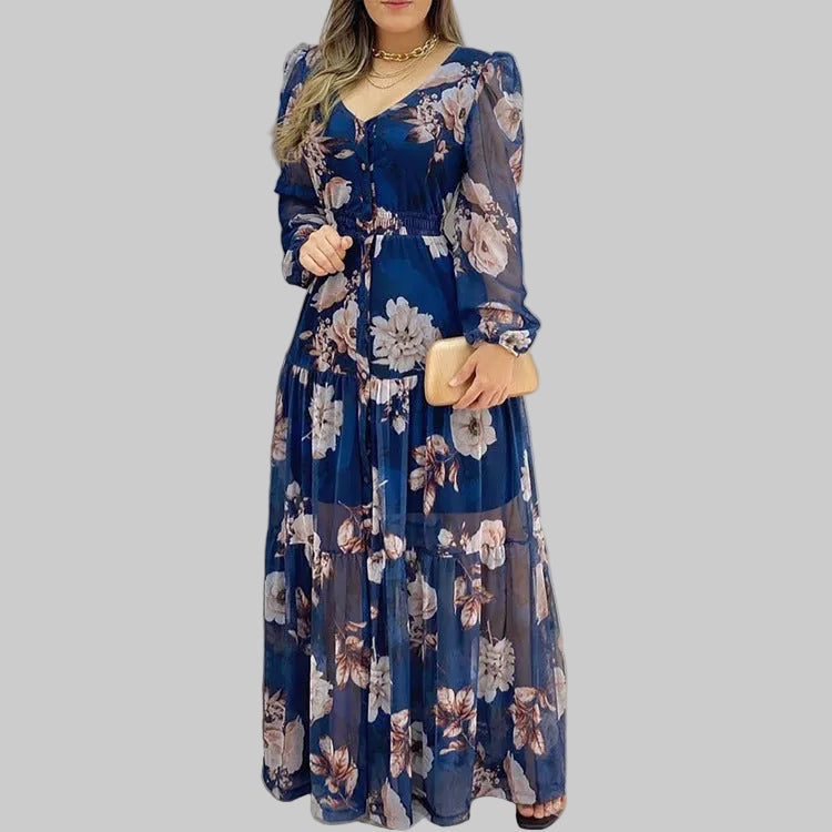 Midnight Bloom Maxi Dress