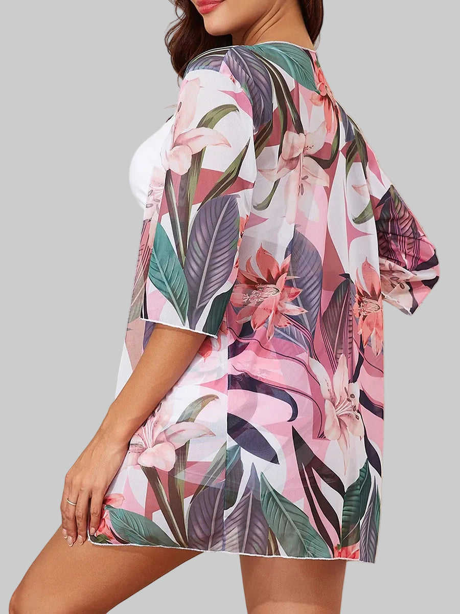 Fearless “Island Bloom” Kimono Set
