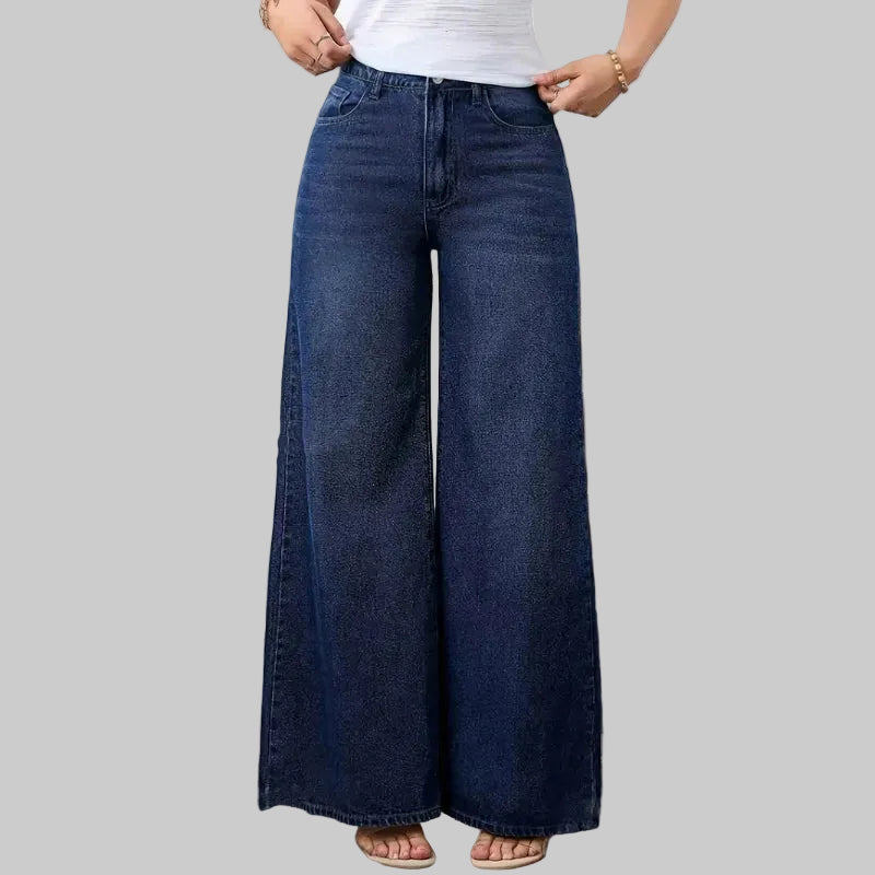 Fearless High‑Rise Wide‑Leg Jeans