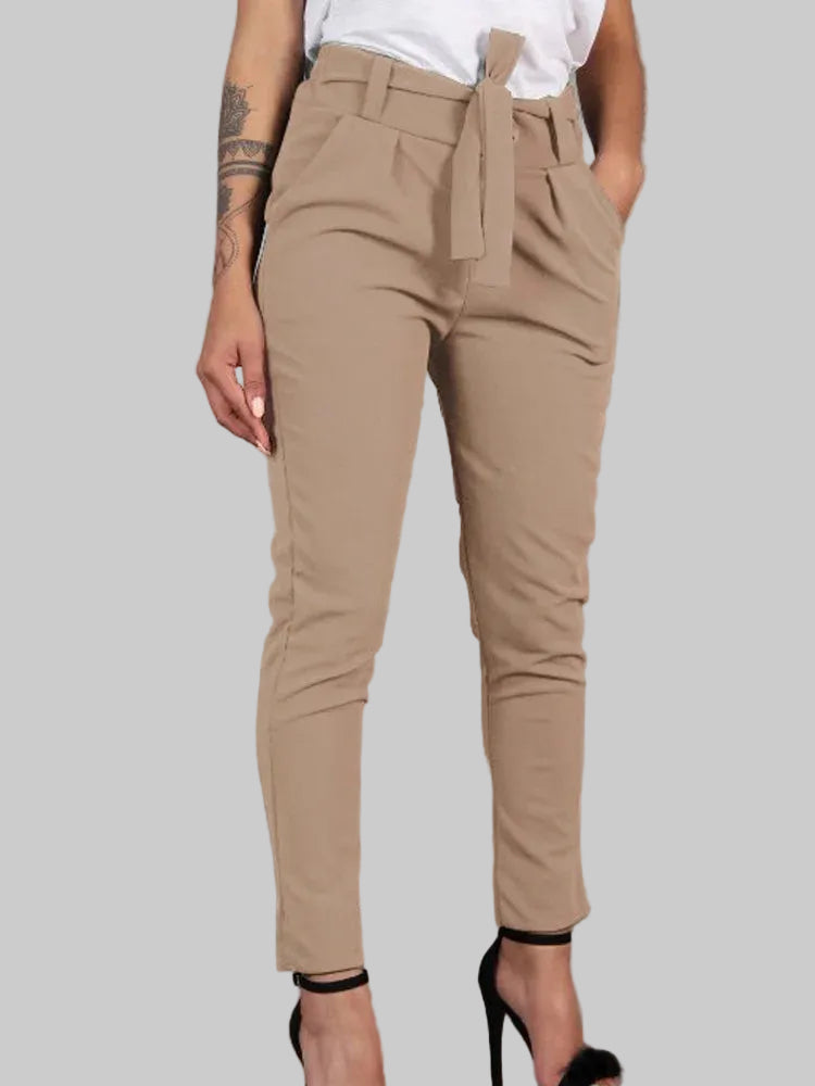 EmpowerFit High-Waist Belted Pants