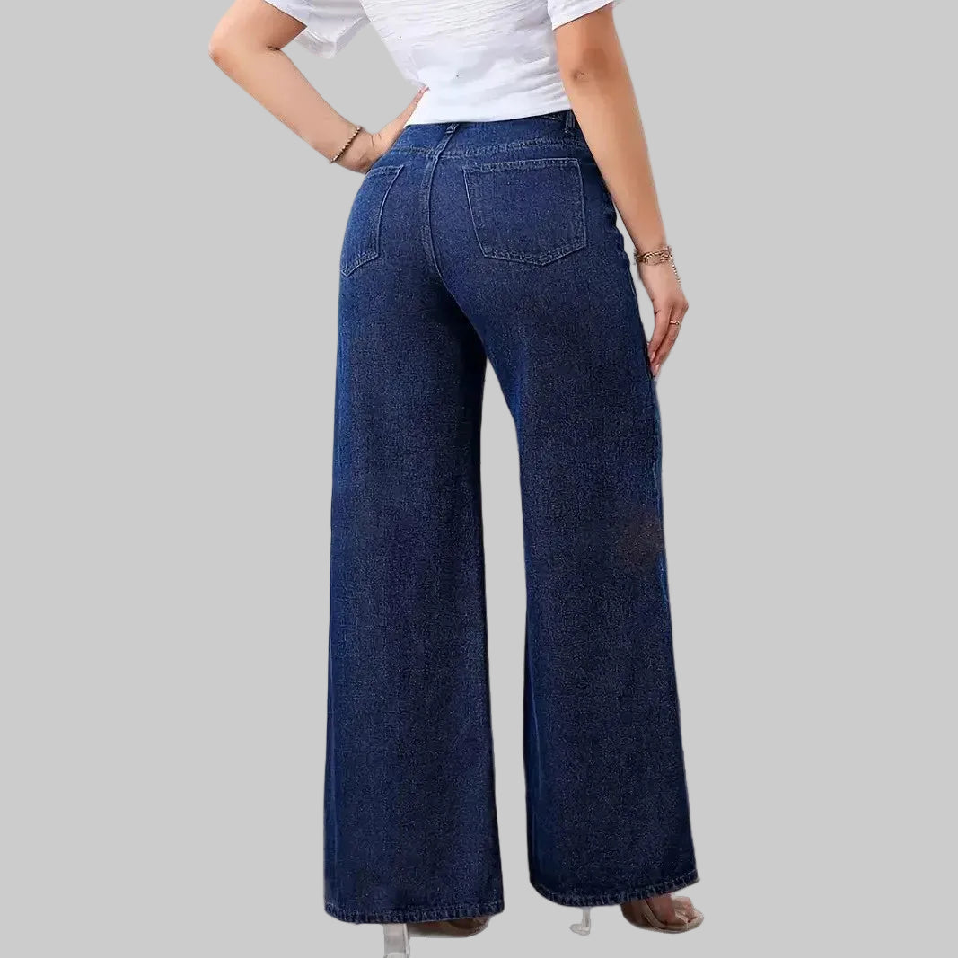 Fearless High‑Rise Wide‑Leg Jeans