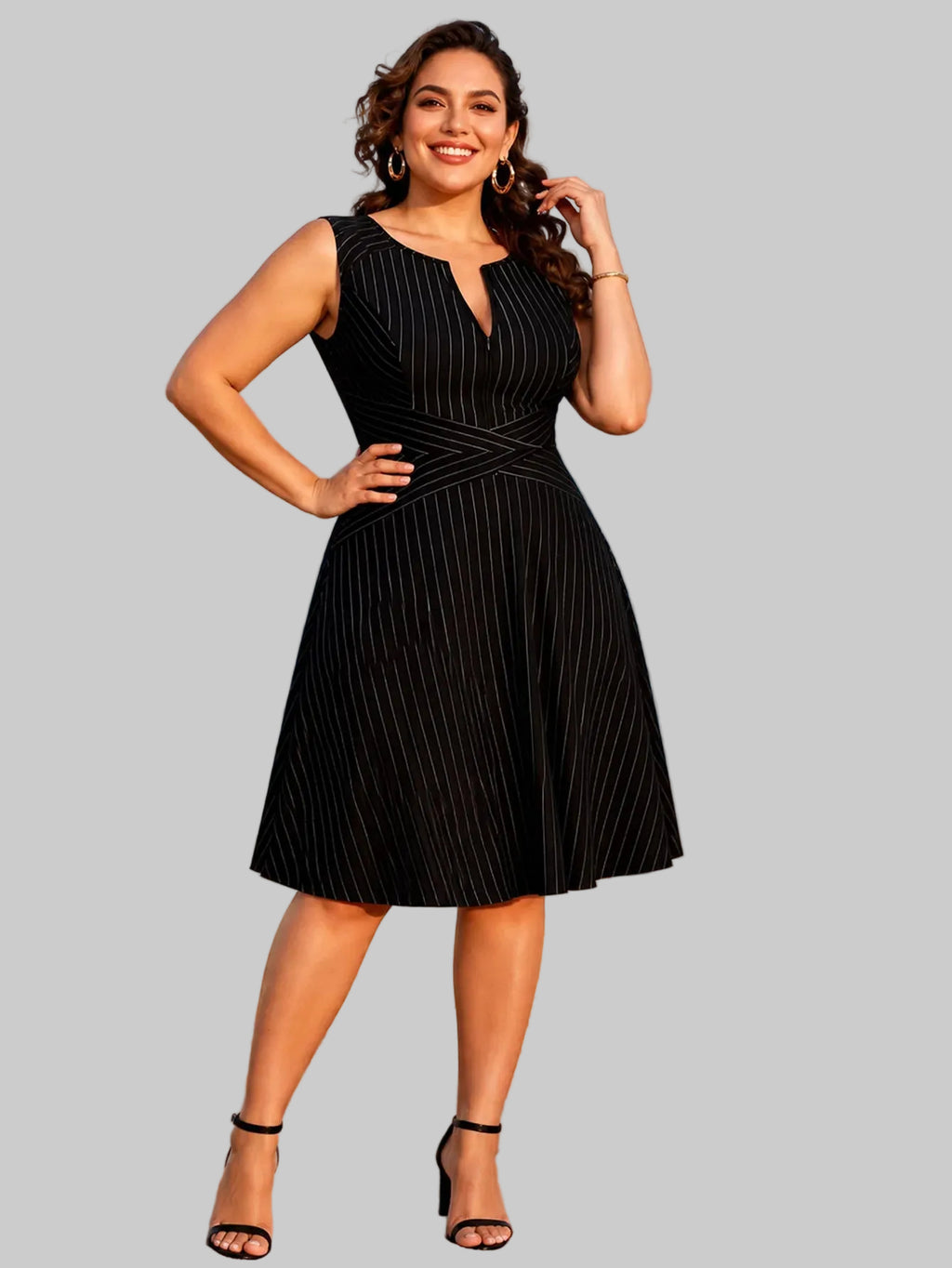 Seaside Confidence Striped Midi Dress