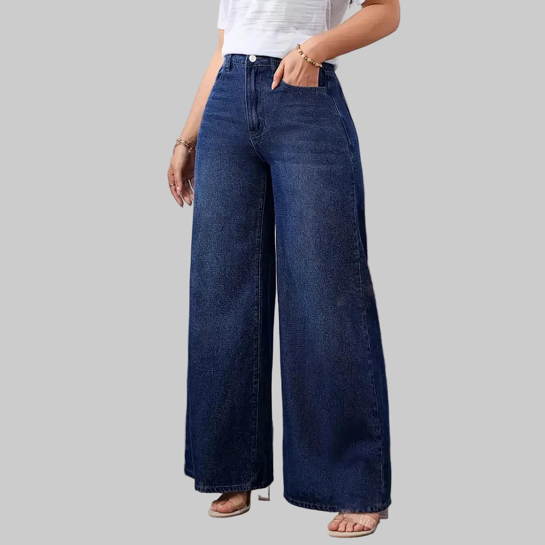 Fearless High‑Rise Wide‑Leg Jeans