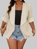 Soft Pleat Power Blazer