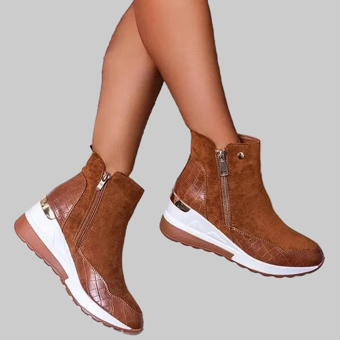 Luxe Wedge Ankle Boots