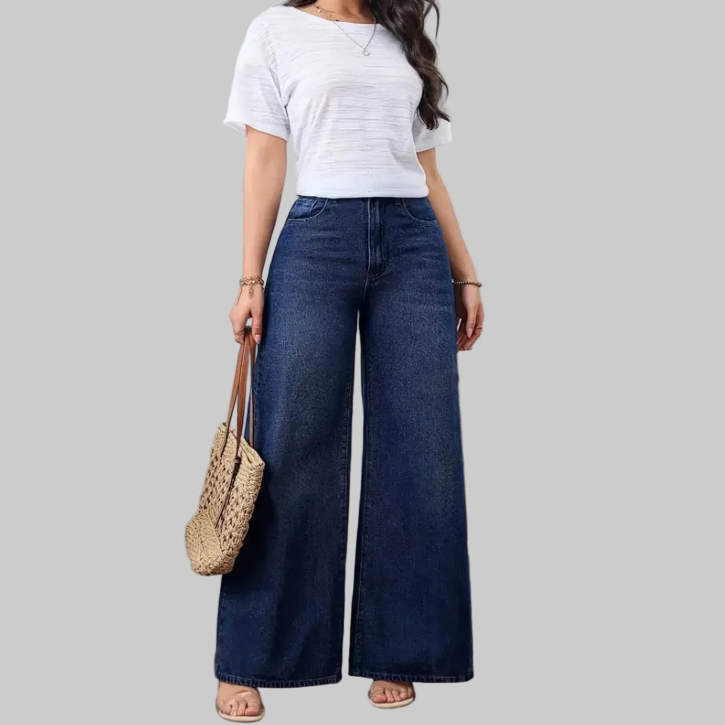 Fearless High‑Rise Wide‑Leg Jeans