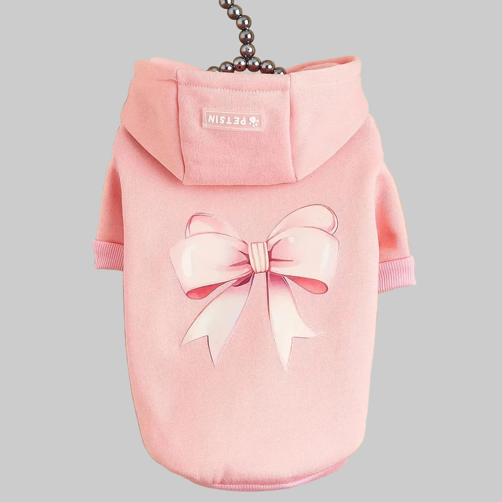 Pink Bow Pet Hoodie